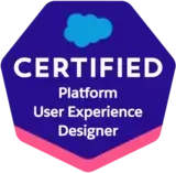 Certified Platform User Experience Designer certification logo