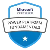 Power Platform Fundamentals Power Platform Fundamentals certification logo